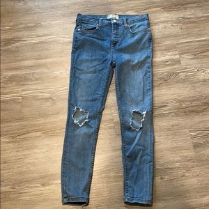 Free People ripped jeans, size 25!